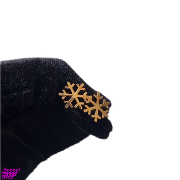 گوشواره طلا 18 عیار زنانه گوزن طرح دونه برف زمستان کد 7tgkf3