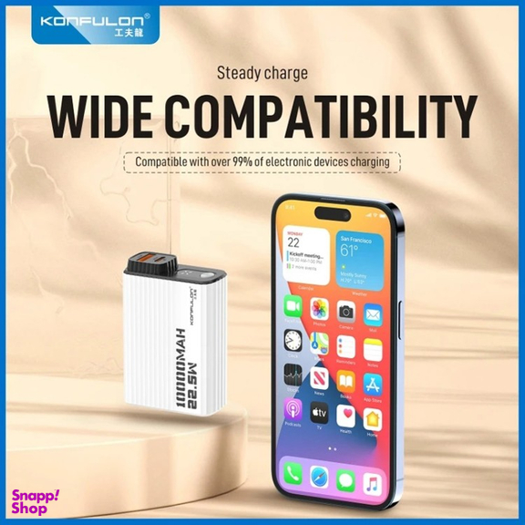 پاوربانک کانفلون مدل A40Q ظرفیت 10000 میلی آمپر ساعت