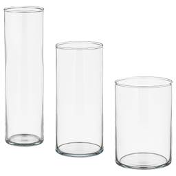 گلدان ایکیا مدل CYLINDER کد 60175092 بسته 3 عددی