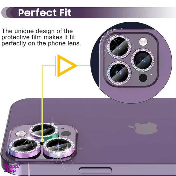 محافظ لنز دوربین بوف مدل Diamond-Luxury-G مناسب برای گوشی موبایل اپل iphone 14 Pro Max / 14 Pro