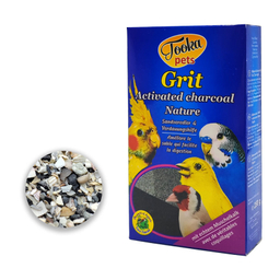 زغال اکتیو صدف و سنگ معدنی مناسب طوطی و پرندگان زینتی وزن 300 گرم