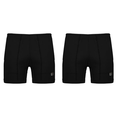 شورت پادار مردانه برهان تن پوش مدل 17-04 بسته 2 عددی رنگ مشکی