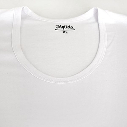 زیرپوش آستین دار مردانه ماییلدا مدل پنبه ای کد 4710-2 رنگ سفید بسته 2 عددی