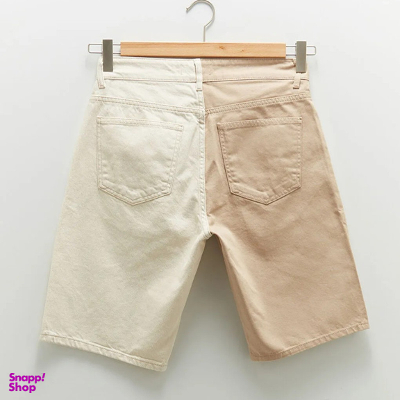 شلوارک مردانه ال سی وایکیکی مدل جین دورنگ