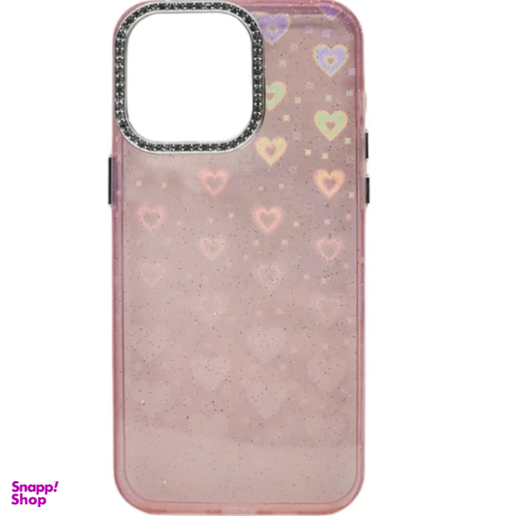 کاور گوشی موبایل مدل فانتزی قلب شاین دار مناسب اپل iPhone 13/14