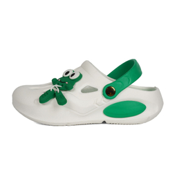 صندل پسرانه شیما مدل کراکس frog رنگ سفید سبز