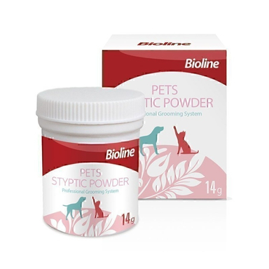 پودر جلوگیری از خونریزی حیوانات خانگی بایولاین مدل Bioline Pets Styptic Powder وزن 14 گرم