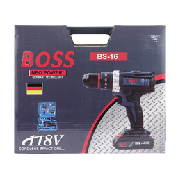 دریل چکشی باس مدل BS-16 مجموعه 118 عددی