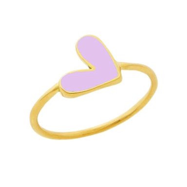 انگشتر طلا 18 عیار زنانه طرح قلب کد A67