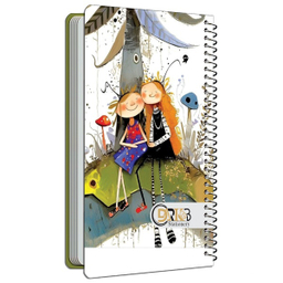 دفترچه یادداشت سیمی 80 برگ دارکوب مدل رویا کد 124/۴