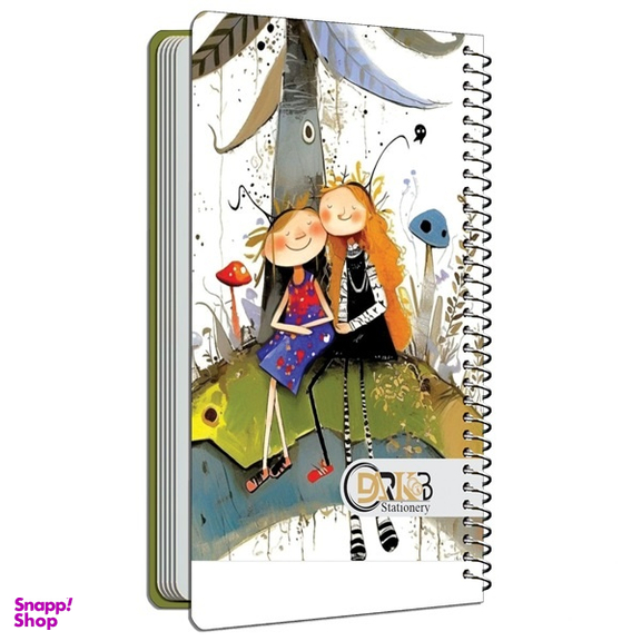 دفترچه یادداشت سیمی 80 برگ دارکوب مدل رویا کد 124/۴