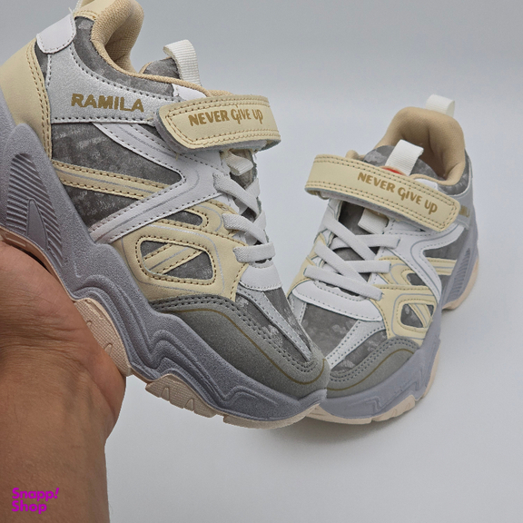 کتانی رامیلا مدل be with us کد 63828 رنگ طوسی