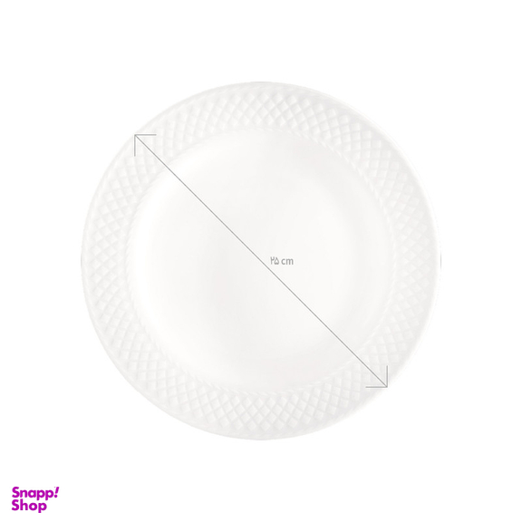 بشقاب چینی زرین ایران مدل رادیانس 25 آداجیو درجه عالی بسته 6 عددی