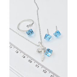 سرویس نقره زنانه طرح Swarovski کد DD777