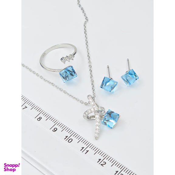 سرویس نقره زنانه طرح Swarovski کد DD777