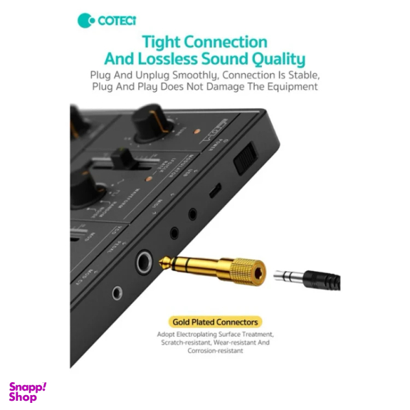مبدل جک 3.5 میلی متری به جک 6.5 میلی متری کوتتسی مدل 76002