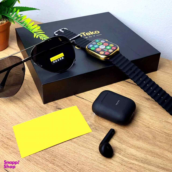 ساعت هوشمند هاینوتکو مدل GP-14 دارای 3 بند و همراه با ساعت مچی عقربه‌ ای