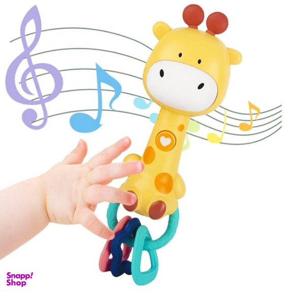 جغجغه موزیکال و دندان گیر کودک مدل زرافه