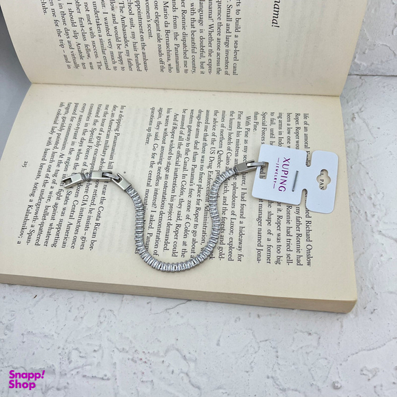 دستبند زنانه ژوپینگ مدل تنیسی جواهری کد B4608
