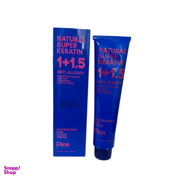 رنگ موی پینک ویژوال شماره 5.8 رنگ قهوه ای زیتونی روشن حجم 120 میلی لیتر