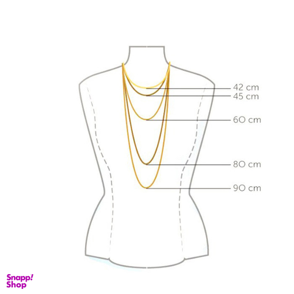 گردنبند طلا 18 عیار زنانه کاپانی طرح ماه کد KN013