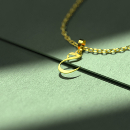 گردنبند طلا 18 عیار زنانه مدوپد مدل حرف ح کد I3-1-1788