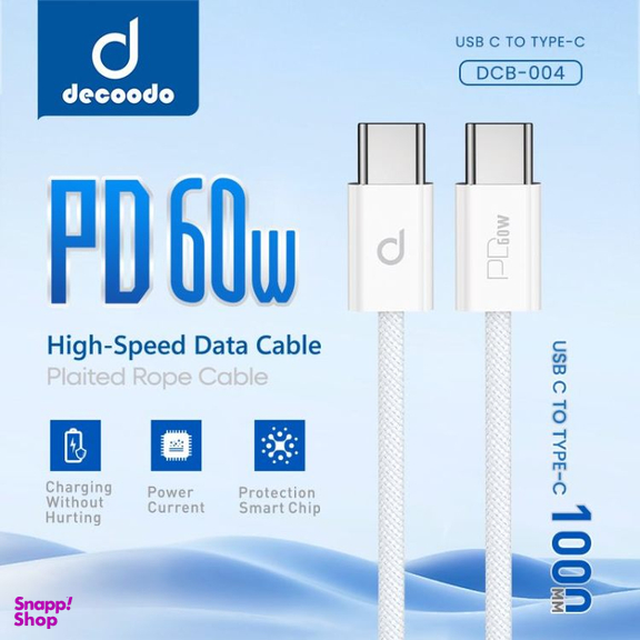 کابل Type-C دکودو کد DCB-004 طول یک متر