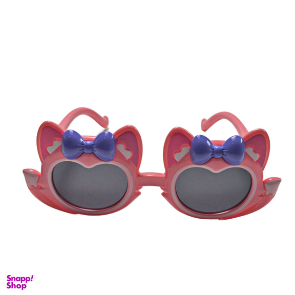 عینک آفتابی دخترانه مدل عروسکی گربه ای رنگ صورتی