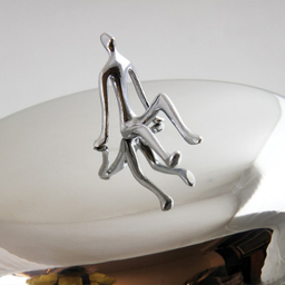 سوفله خوری سالی نو مدل آدمک استیل کد 3009-SS