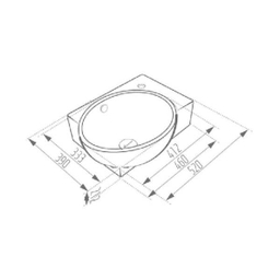 ست روشویی و کابینت مروا کابین مدل بیضی 52