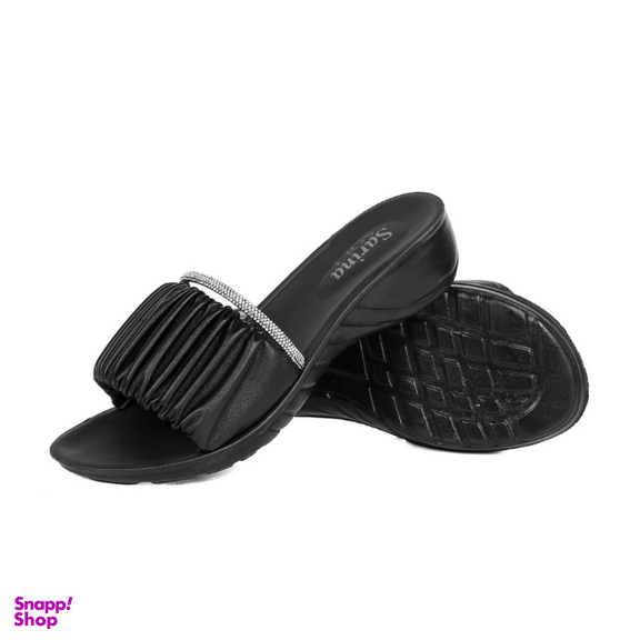 دمپایی زنانه سارینا مدل نازیلا رنگ مشکی