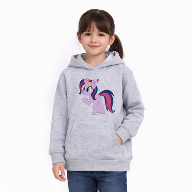 هودی دخترانه به رسم مدل اسب بنفش کد 1130