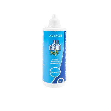 محلول شست و شوی لنز آویزور مدل all clean soft حجم 350 میلی لیتر