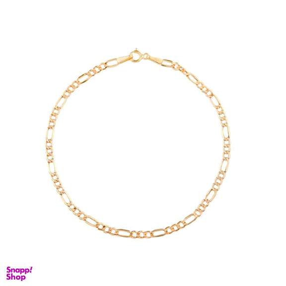 دستبند طلا 18 عیار زنانه میلی گالری مدل زنجیری فیگارو کد MT1757