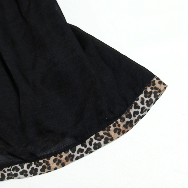 شال زنانه مدل حاشیه پلنگی کد ana9080