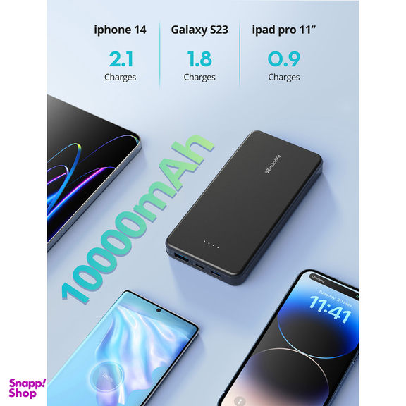 پاوربانک راوپاور مدل RP-PB1215 ظرفیت 10000 میلی آمپر ساعت