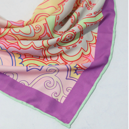 روسری زنانه آنالیا مدل ابریشم مزونی کد a-5077