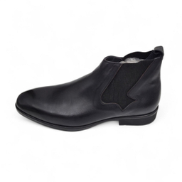 نیم بوت مردانه چرم ریباری مدل Z30 رنگ مشکی