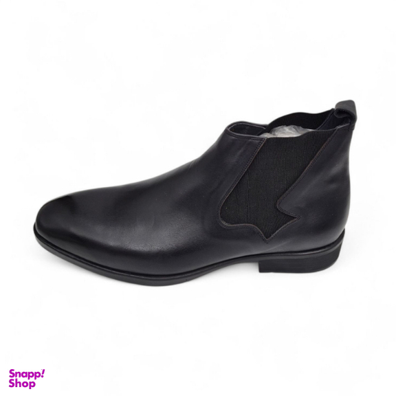 نیم بوت مردانه چرم ریباری مدل Z30 رنگ مشکی