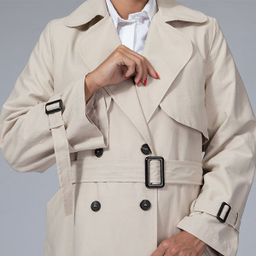 بارانی زنانه برنس مدل ژربا رنگ کرم