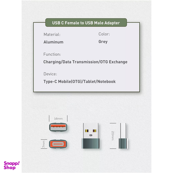 مبدل OTG USB-C به USB الدینیو مدل LC150 nack