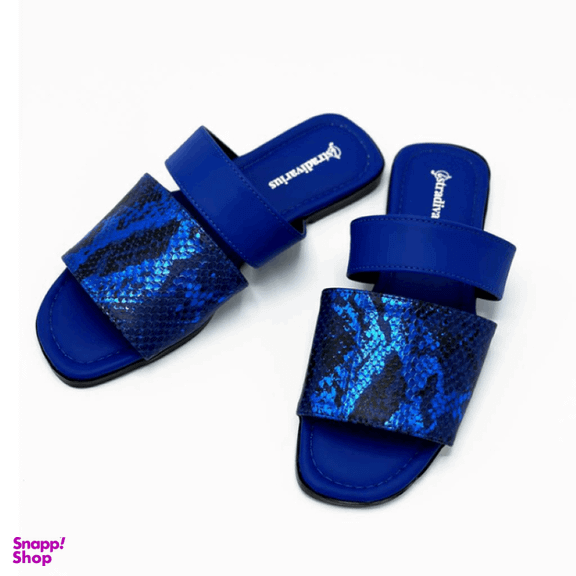 صندل زنانه دیوید جونز مدل Stradivarius-Sandal-SBu48 رنگ آبی