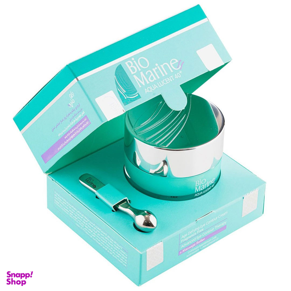 کرم دور چشم بایومارین حاوی عصاره جلبک های دریایی به همراه گوی ماساژ حجم 15 میلی لیتر