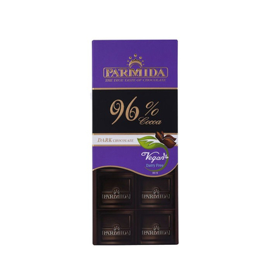 شکلات تابلت تلخ 96 درصد پارمیدا وزن 80 گرم