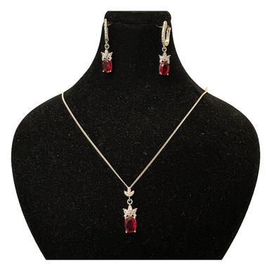 نیم ست نقره زنانه گیرا کد G980