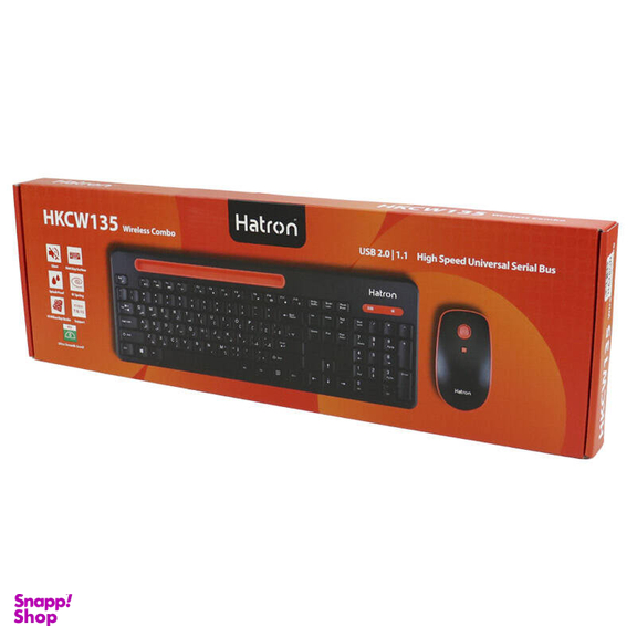 کیبورد و ماوس هترون مدل HKCW135