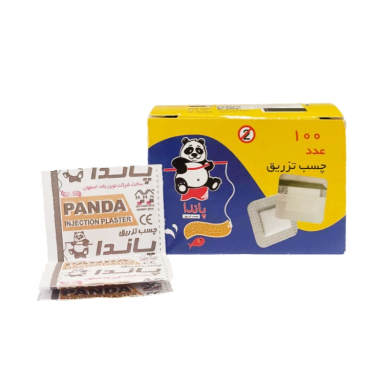 چسب تزریق مربعی پاندا کد med00028 بسته 100 عددی