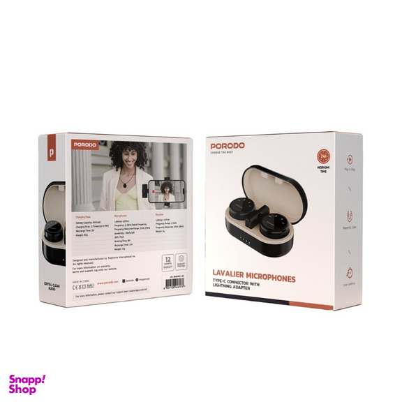 میکروفون بی سیم یقه ای پرودو مدل PD-WMDMIC-BK