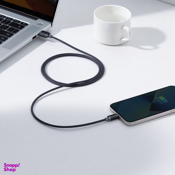 کابل تبدیل USB به لایتنینگ باسئوس مدل Crystal Shine طول 2 متر