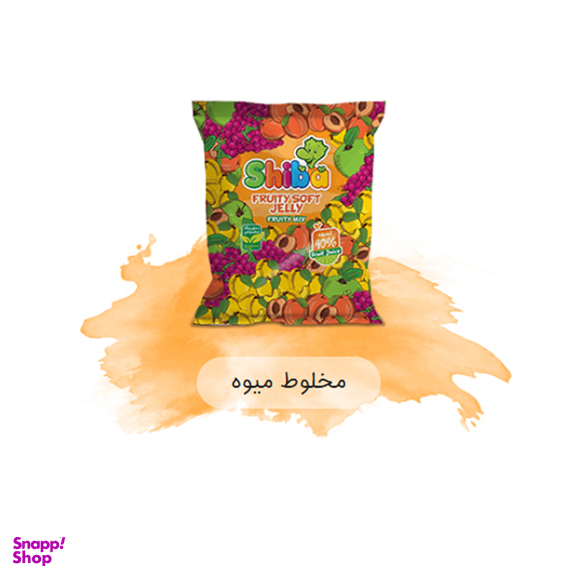 پاستيل سافت جلی چند میوه آبميوه ای شیبا وزن 160 گرم